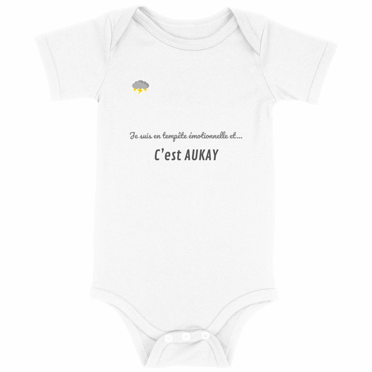Body bébé tempête émotionnelle humoristique