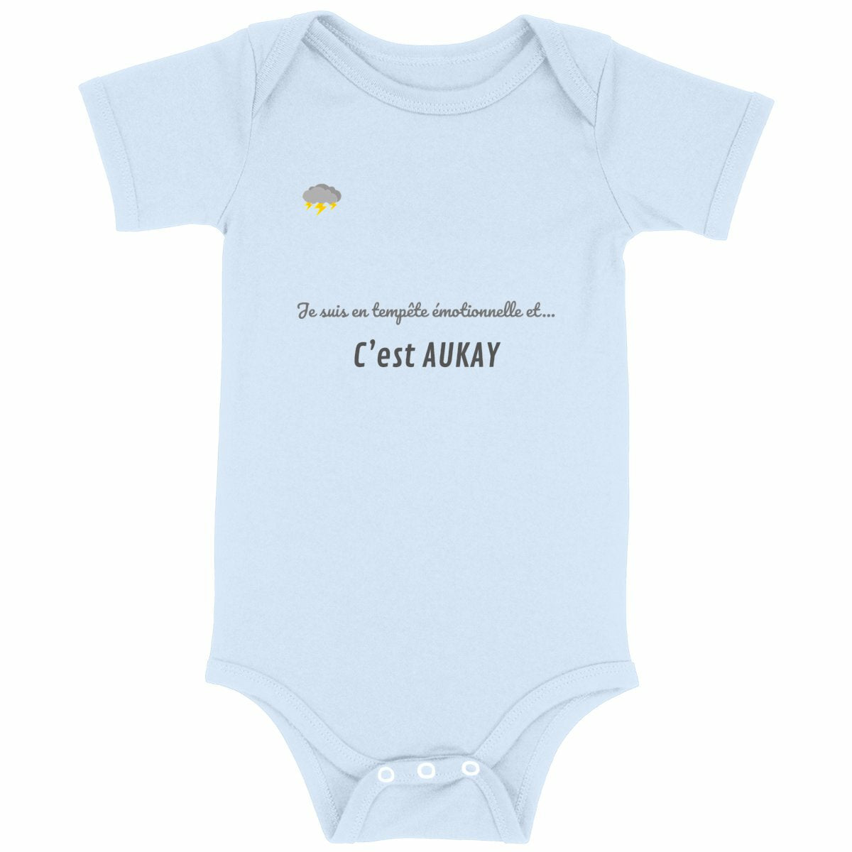 Body bébé tempête émotionnelle humoristique