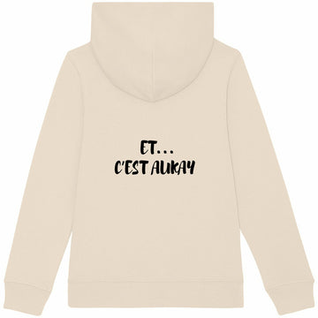 Sweat à capuche Epais Enfant - Humour de Noël Amusant - dos_ivoire