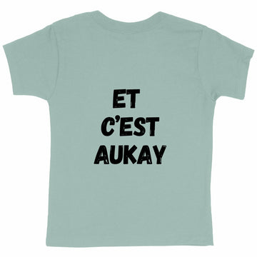 T-shirt Enfant Epais - Tempête Émotionnelle J'peux Pas - dos_vert