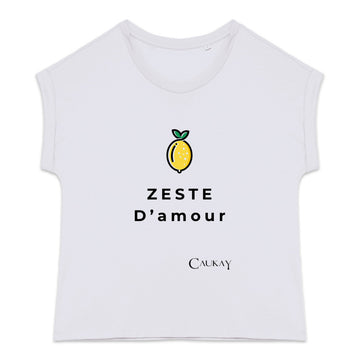 T-shirt femme bio &quot;Citron&quot; Zeste d'amour