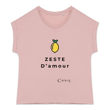 T-shirt femme bio "Citron" Zeste d'amour - face_3