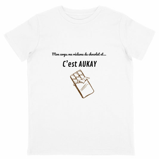 T-shirt Enfant Léger - Mon Corps Me Réclame Du Chocolat
