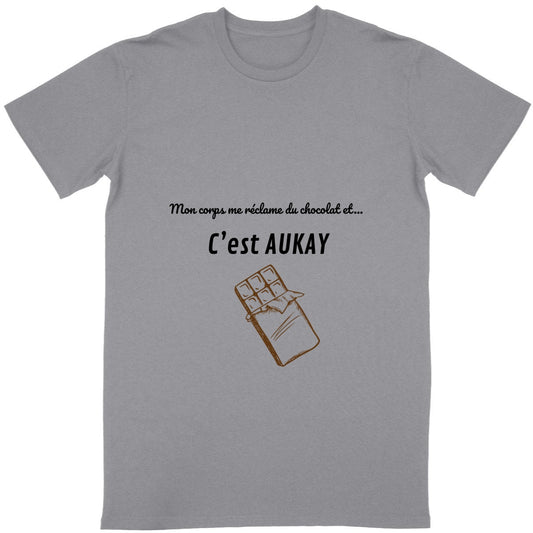 T-shirt Unisexe enfant - Mon corps me réclame du chocolat