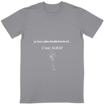 T-shirt Unisexe couleur « Je bois sans modération »
