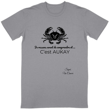 T-shirt Unisexe Classique Signe Cancer Astrologie