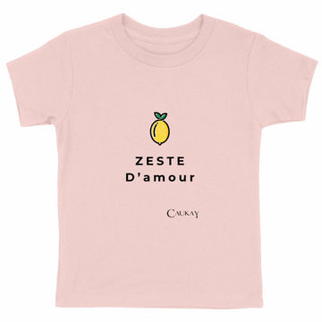 T-shirt Enfant Epais - Zeste d'amour - face_rose