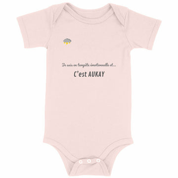 Body bébé tempête émotionnelle humoristique